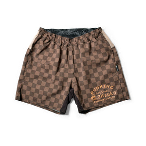 MMAx3ITSUKA Checker Racing Run Shorts